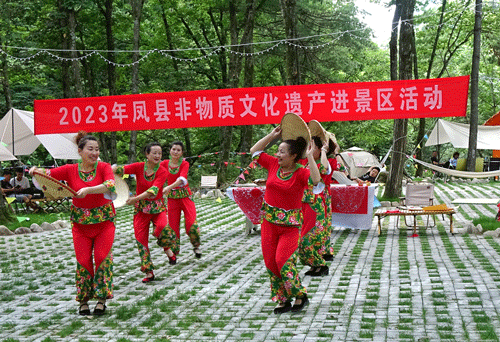凤县非遗进景区  让嘉陵江源头“景”上添花